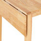 Mason Double Drop Leaf Dining Set - Oak Varnish/Brown Faux Leather