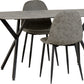Athens Rectangular Dining Set - Concrete Effect