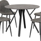 Athens Round Dining Set - Concrete Effect