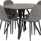 Athens Round Dining Set - Concrete Effect