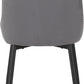 Quebec Straight Edge Dining Set with Avery Chairs - Medium Oak Effect/Grey Velvet