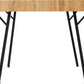 Treviso Dining Set with Quebec Chairs - Light Oak Effect/Grey Faux Leather