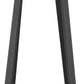 Quebec Bar Table Set - Concrete Effect/Grey Faux Leather