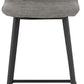 Quebec Bar Table Set - Concrete Effect/Grey Faux Leather