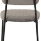 Sheldon Round Glass Top Dining Set - Clear Glass/Grey Velvet Fabric