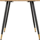 Hamilton Medium Dining Set with Athens Chairs - Medium Oak Effect/Grey Faux Leather