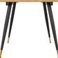 Hamilton Large Dining Set with Athens Chairs - Medium Oak Effect/Grey Faux Leather