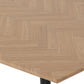 Hamilton Medium Dining Set with Quebec Chairs - Medium Oak Effect/Grey Faux Leather