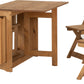 Santos Butterfly Dining Set - Natural Wax
