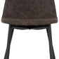 Modena Dining Set with Athens Chairs - Cream/Brown Faux Leather