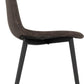 Modena Dining Set with Athens Chairs - Cream/Brown Faux Leather