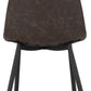 Modena Dining Set with Athens Chairs - Cream/Brown Faux Leather