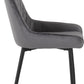 Modena Dining Set with Avery Chairs - Cream/Grey Velvet
