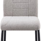 Modena Dining Set with Chilton Chairs - Cream/Grey Fabric