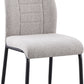Modena Dining Set with Chilton Chairs - Cream/Grey Fabric