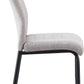Modena Dining Set with Chilton Chairs - Cream/Grey Fabric
