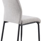 Modena Dining Set with Chilton Chairs - Cream/Grey Fabric