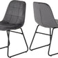 Modena Dining Set with Lukas Chairs - Cream/Grey Velvet