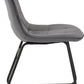 Modena Dining Set with Lukas Chairs - Cream/Grey Velvet