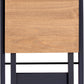 Santos Folding Chair (Box of 2) - Navy Blue/Distressed Waxed Pine