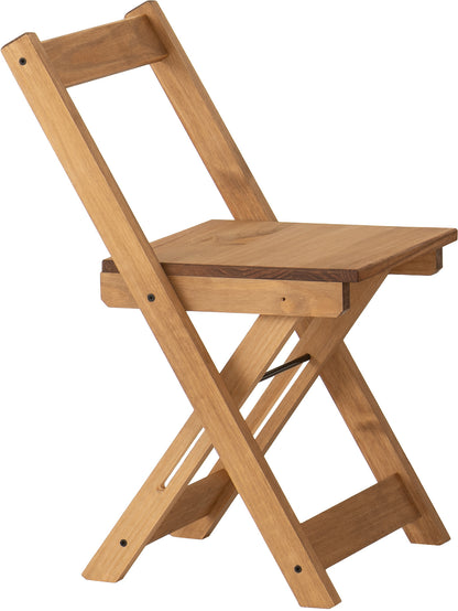 Santos Folding Chair (Box of 2) - Natural Wax