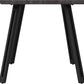 Quebec Wave Edge Dining Table - Black Wood Grain