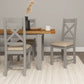 Windsor Large Extending Dining Table - Pebble Grey/Oak