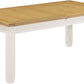 Windsor Large Extending Dining Table - Ivory/Oak