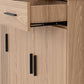 Tessa 3 Door 2 Drawer Sideboard - Natural Oak Effect
