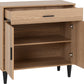 Tessa 2 Door 1 Drawer Sideboard - Natural Oak Effect