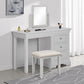 Bordeaux Dressing Table Mirror - Pebble Grey