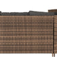 Aspen Corner Garden Furniture Set - Brown Rattan/Grey Fabric