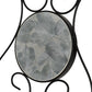 Ferne Patio Dining Set - Black/Grey Leaf