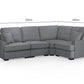 Funk Sofa Grey Universal Corner