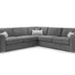 Naples Sofa Grey Large Corner