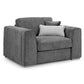 Naples Sofa Grey Armchair