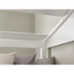Acorn 90cm Single White Treehouse Midsleeper Bed with Storage