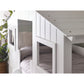 Acorn 90cm Single White Treehouse Midsleeper Bed with Storage