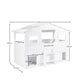 Acorn 90cm Single White Treehouse Midsleeper Bed with Storage