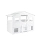 Acorn 90cm Single White Treehouse Midsleeper Bed with Storage