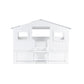 Acorn 90cm Single White Treehouse Midsleeper Bed with Storage