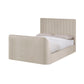 Alana Side-Lift Ottoman TV Bed - Cream Velvet, Double