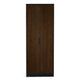 Alba 2 Door Wardrobe - Walnut/Black