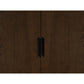 Alba 2 Door Wardrobe - Walnut/Black