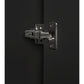 Alba 2 Door Wardrobe - Walnut/Black