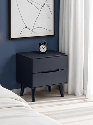 Alicia 2 Drawer Bedside - Anthracite
