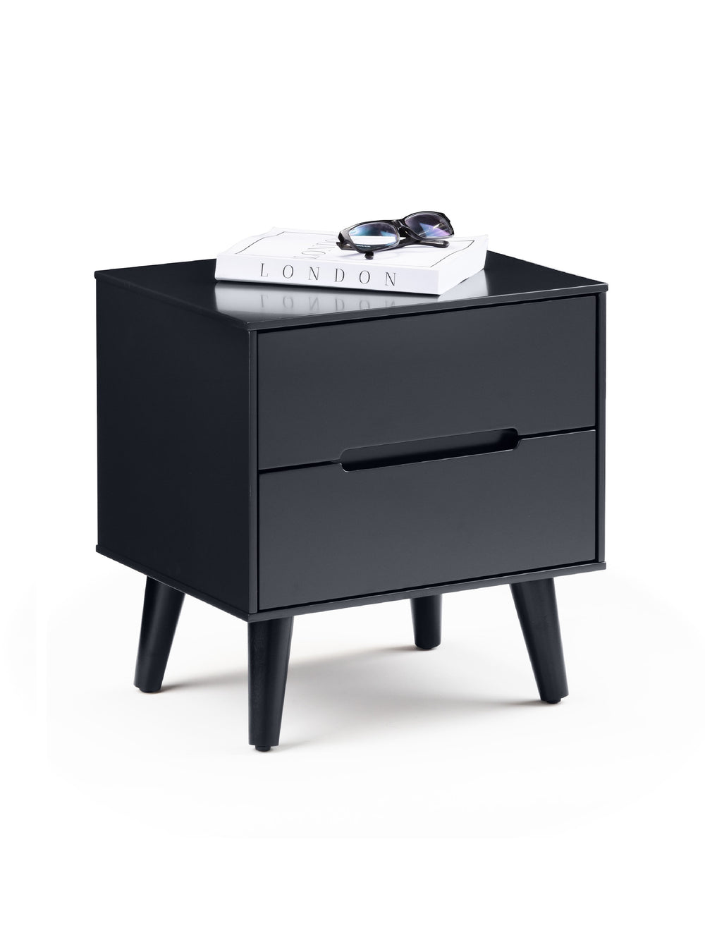 Alicia 2 Drawer Bedside - Anthracite