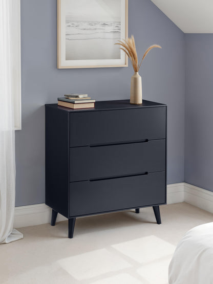 Alicia 3 Drawer Chest - Anthracite
