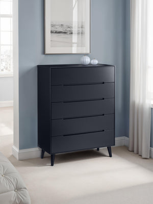 Alicia 5 Drawer Chest - Anthracite