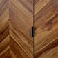 Alvin Black and Natural Wood‑Effect Sideboard